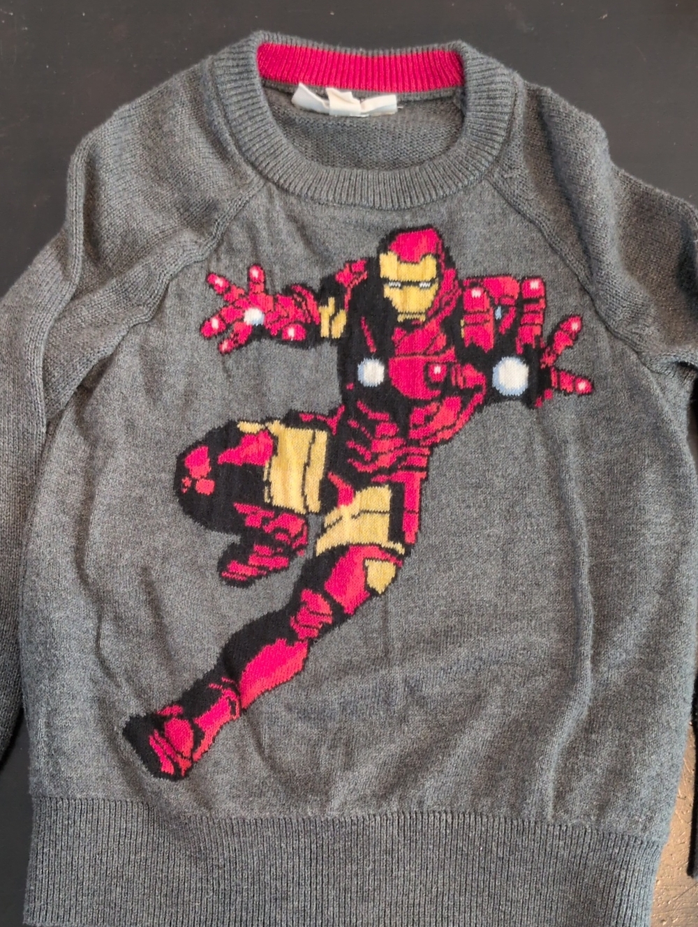 GAP Toddler Sweater in Gray with Iron Man
